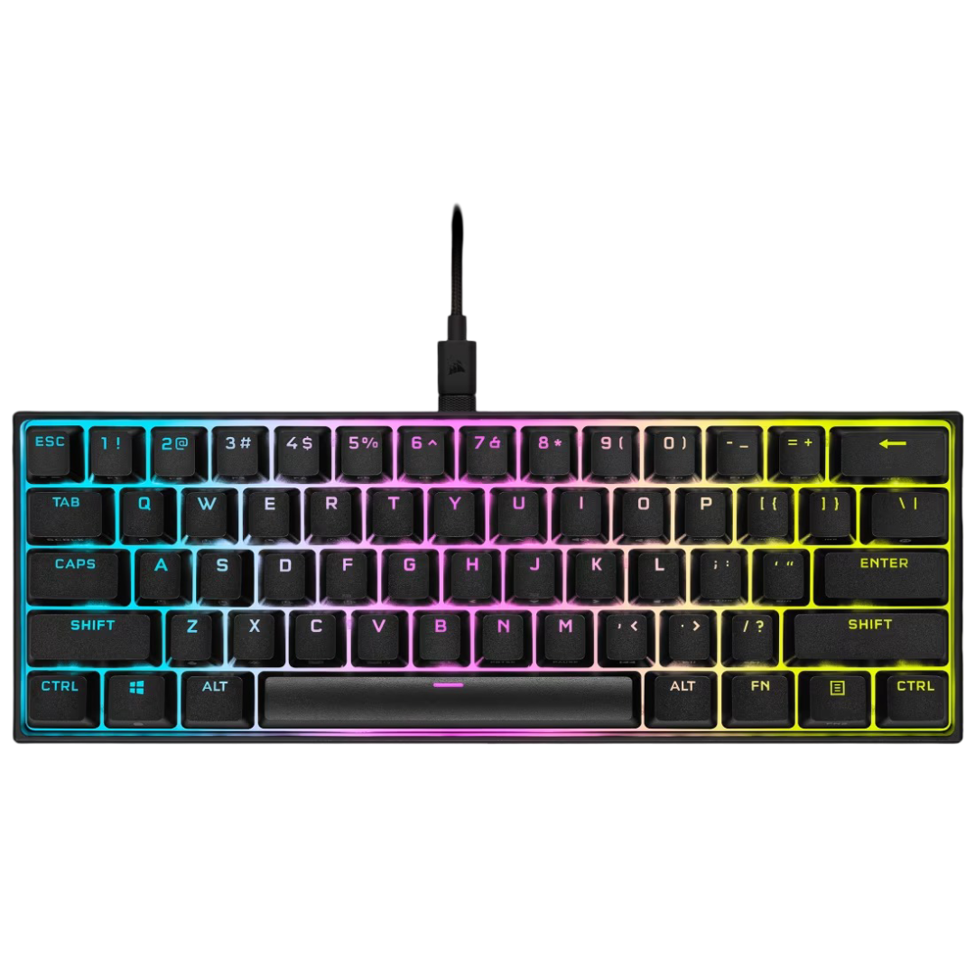 Corsair K65 RGB Mini Mechanical Gaming Keyboard Cherry MX Speed Black - 840006635772