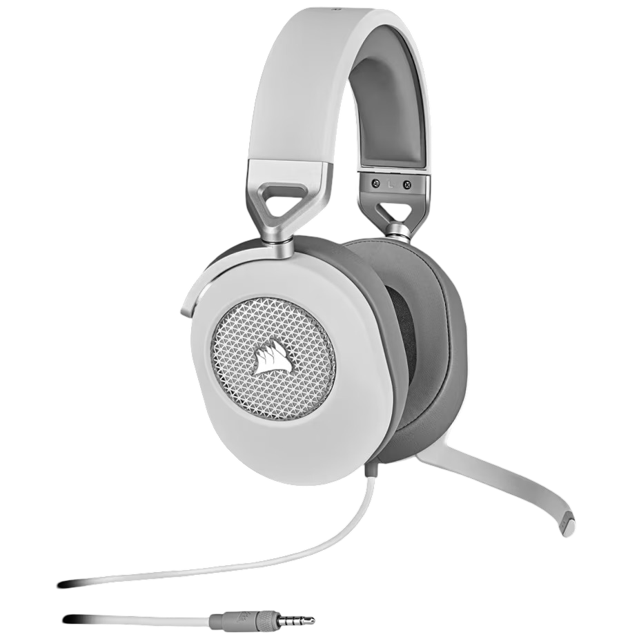 Corsair HS65 Surround Gaming Headset White - 840006643807