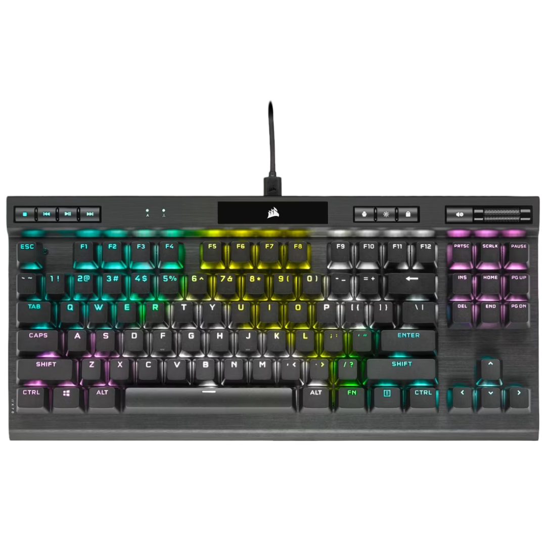 Corsair K70 RGB TKL Champion Series Optical Mechanical Gaming Keyboard Corsair OPX Switch - 840006648253