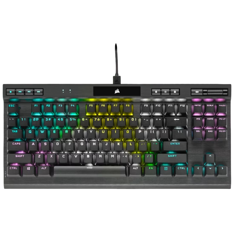 Corsair K70 RGB TKL Champion Series Optical Mechanical Gaming Keyboard Corsair OPX Switch - 840006648253