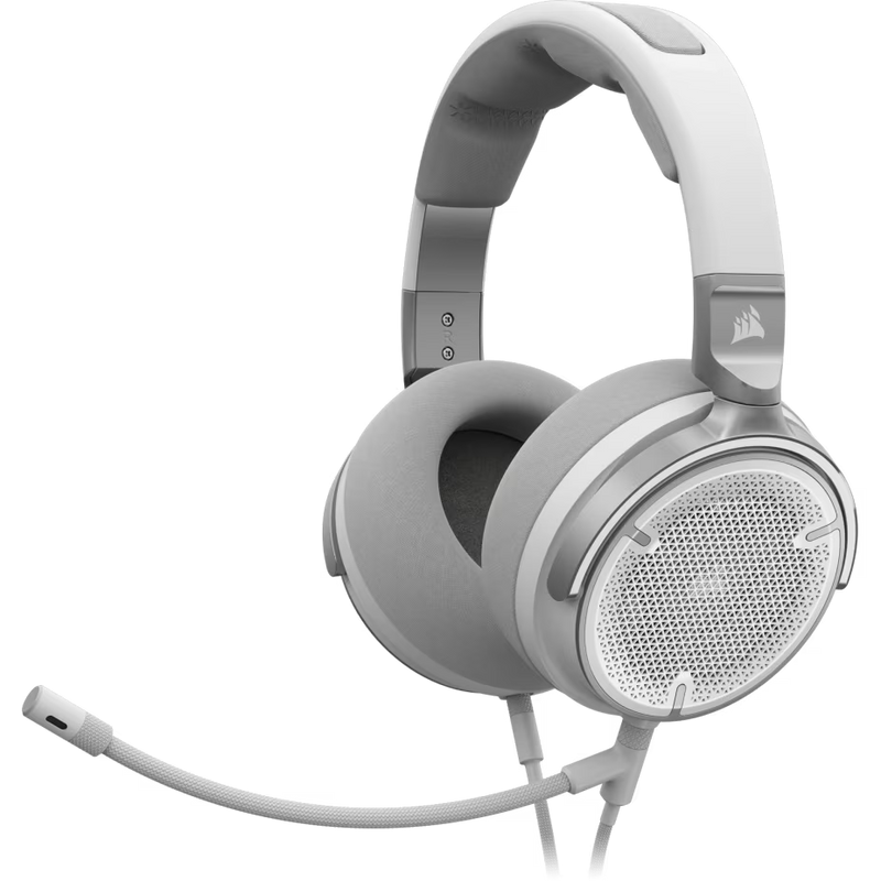 Corsair Virtuoso PRO Wired Open Back Streaming Gaming Headset White - 840006695264