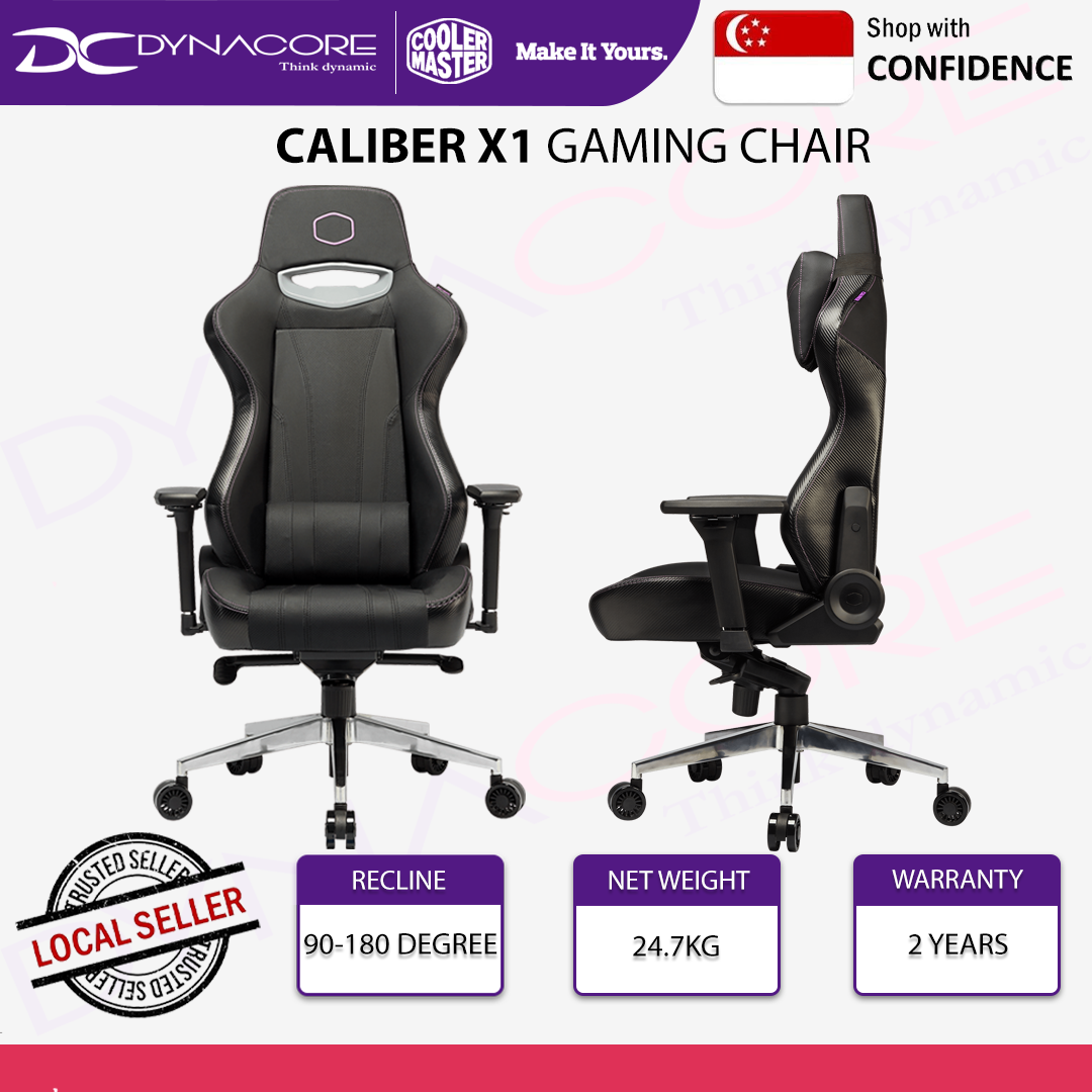 COOLER MASTER CALIBER X1 GAMING CHAIR BLACK - 884102066894