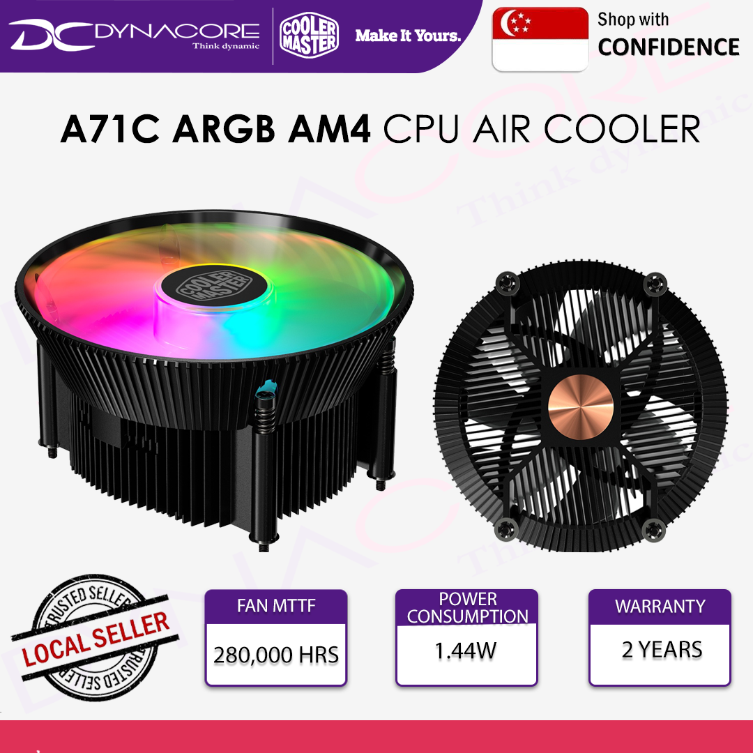 COOLER MASTER A71C ARGB AM4 CPU AIR COOLER - 884102066931