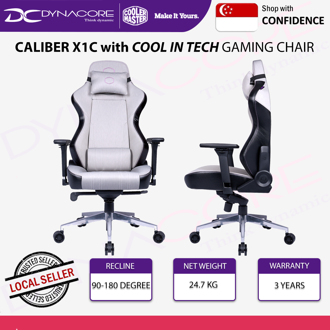 COOLER MASTER CALIBER X1C WITH COOL IN TECH GAMING CHAIR GRAY - 884102086014