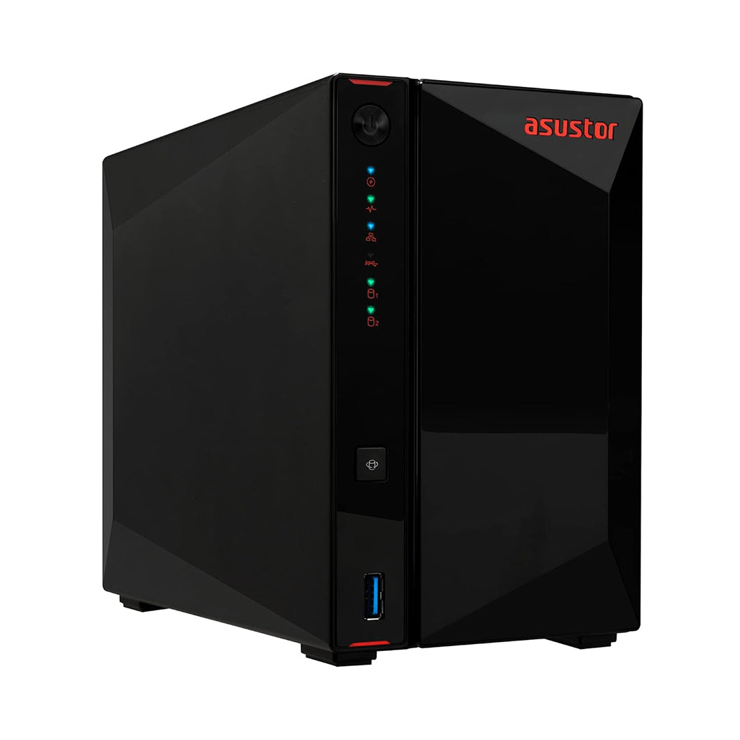 ASUSTOR NIMBUSTOR 2 AS5202T | 2 BAY PROSUMER NAS POWERED BY INTEL QUAD CORE (J4005) 1.5Ghz, 4GB DDR4 (EXPANDABLE UP TO 8GB) WITH DUAL 2.5 GIGABIT LAN PORTS -887372001220