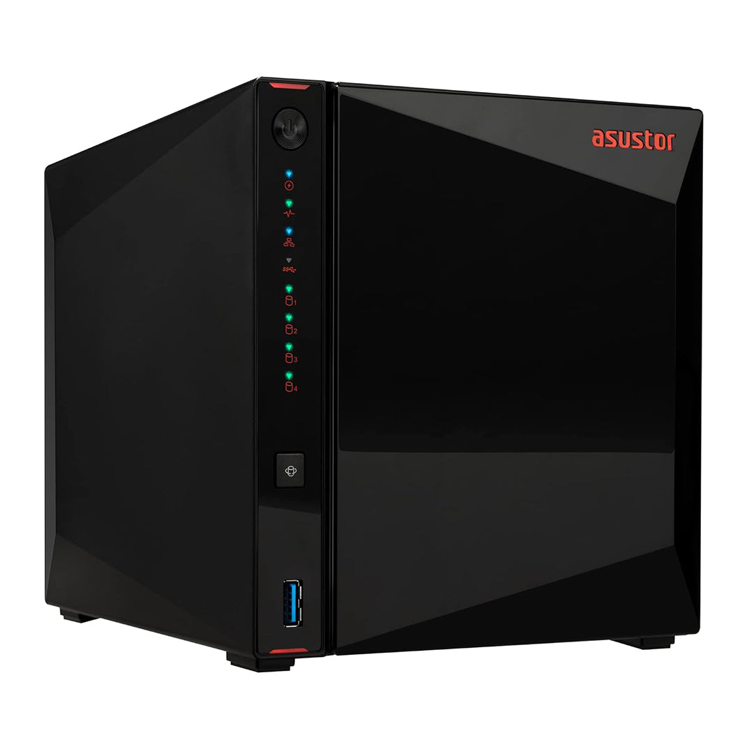 ASUSTOR AS5404T NIMBUSTOR 2 Gen2 4Bay NAS - QuadCore Intel CPU, 4GB DDR4 RAM, 2.5GbE - 887372140080
