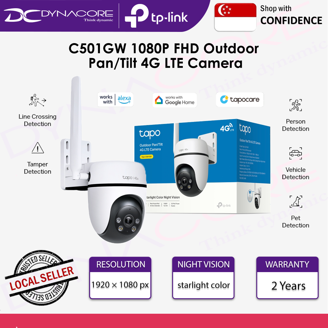 TP-Link C501GW 1080P Full HD Outdoor Pan/Tilt 4G LTE Camera - 8885020621037