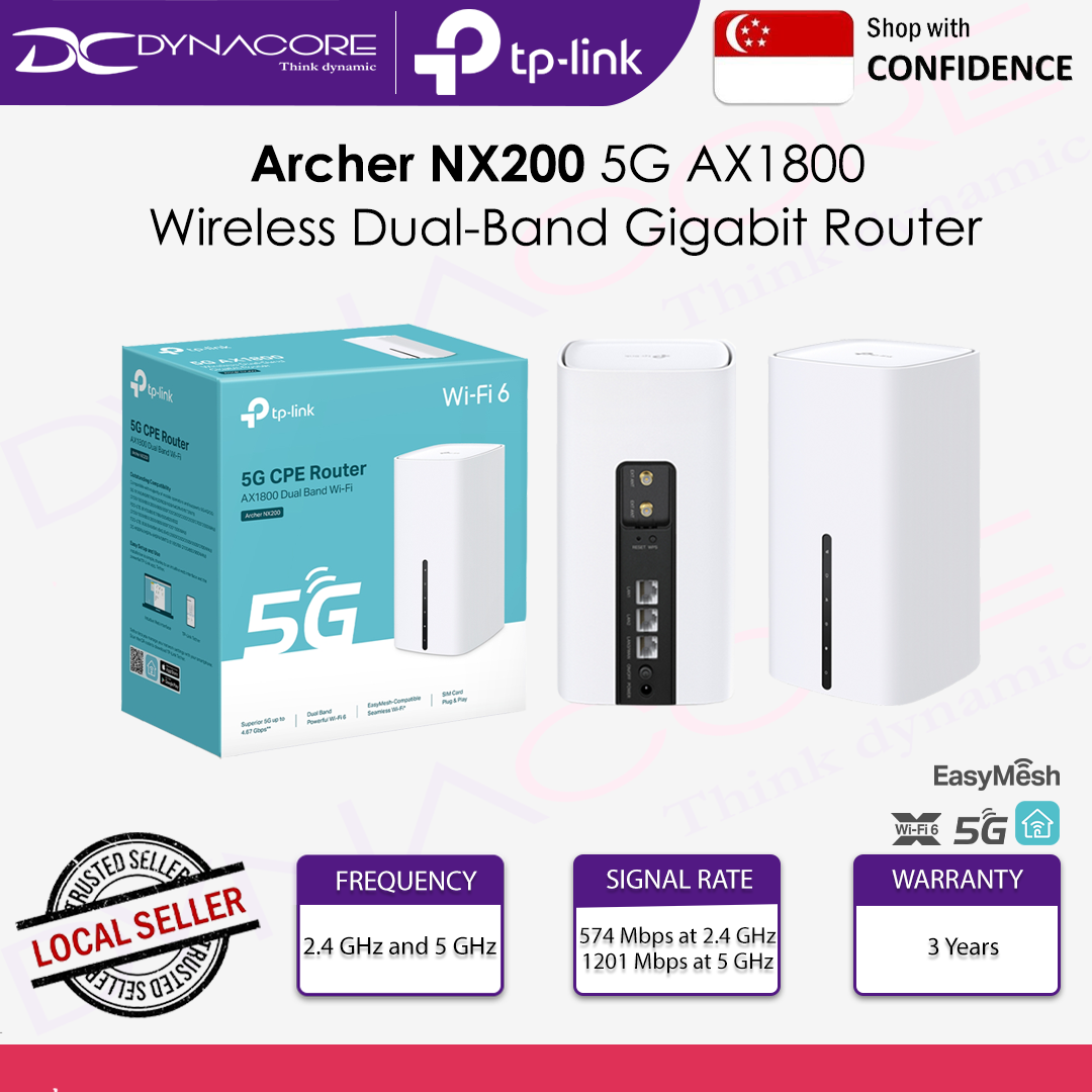 TP-LINK Archer NX200 5G AX1800 Wireless Dual-Band Gigabit Router - 8885020621075