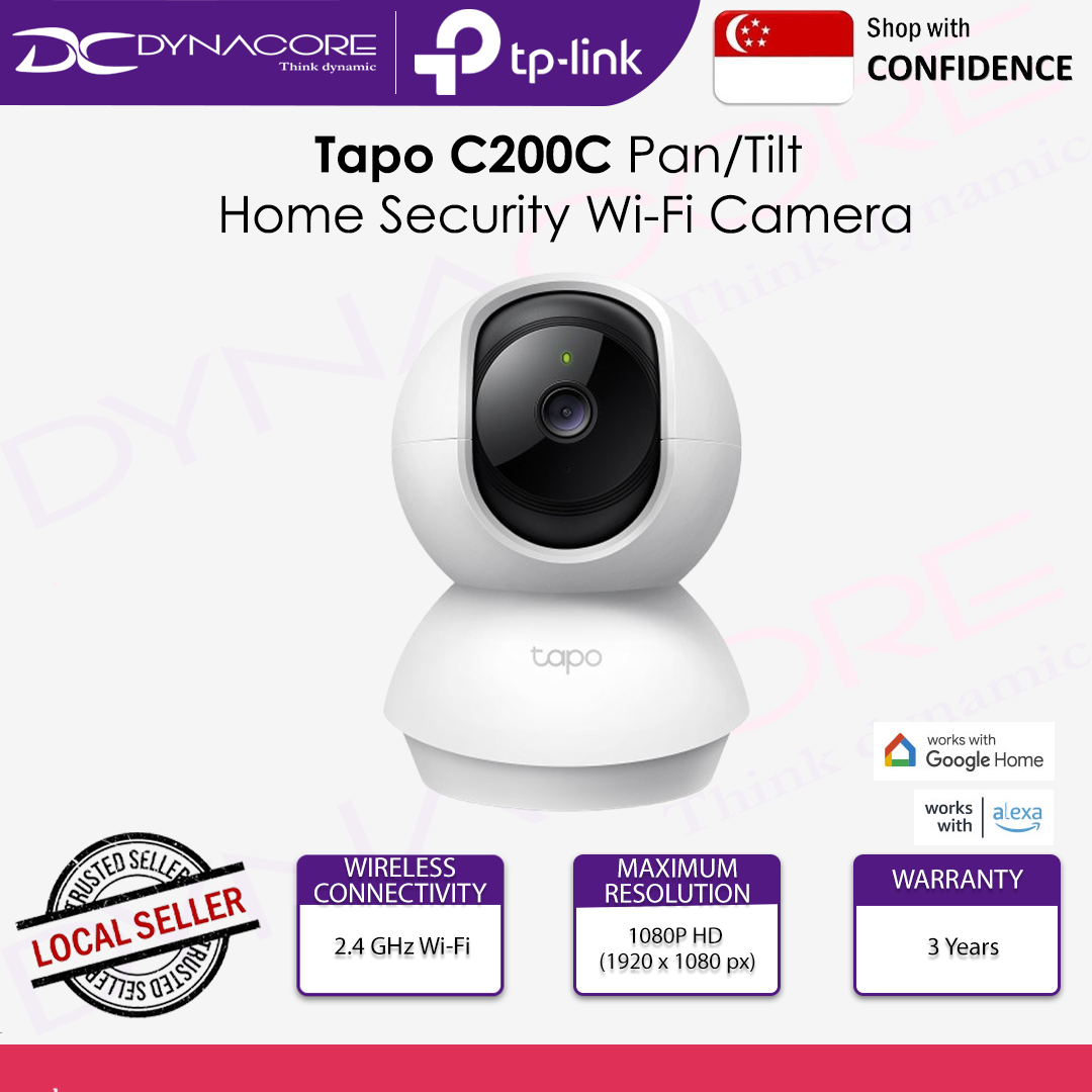 TP-LINK Tapo C200C Pan/Tilt Home Security Wi-Fi Camera - 8885020621976
