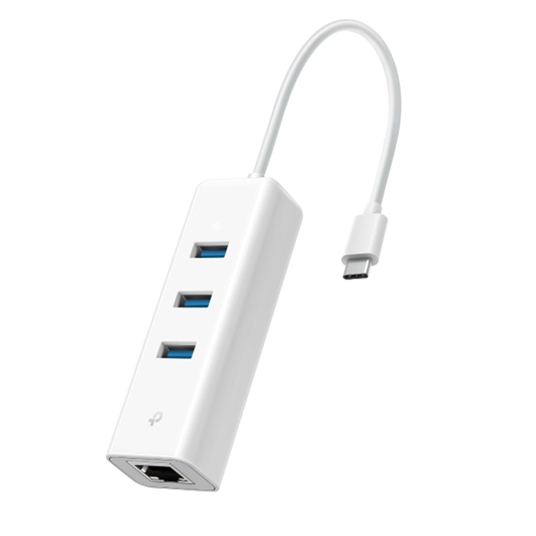 TP-LINK UE330C USB Type-C 3-Port Hub & Gigabit Ethernet Adapter TP Link USB C To Ethernet To USB C TP Link UCB Hub 3.0 - 8885020622263