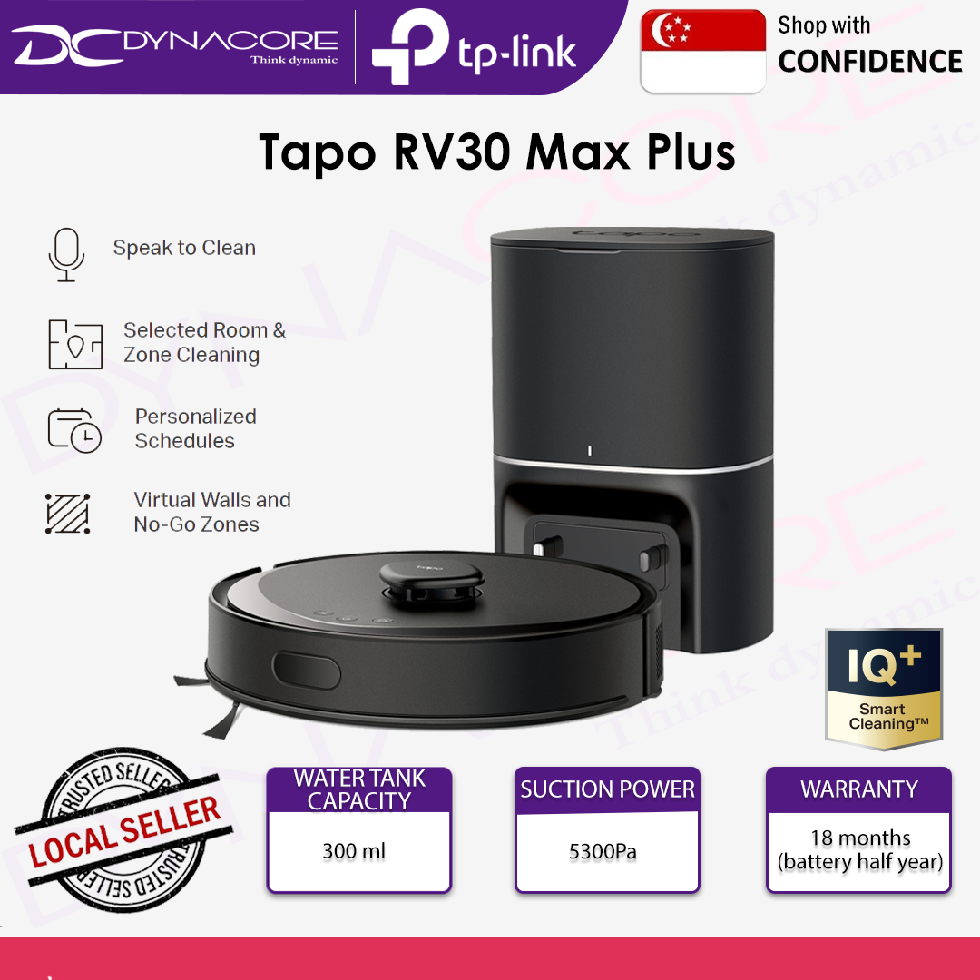 TP-LINK TAPO RV30 MAX PLUS SMART ROBOT VACUM/MOP WITH DOCK - 8885020625134