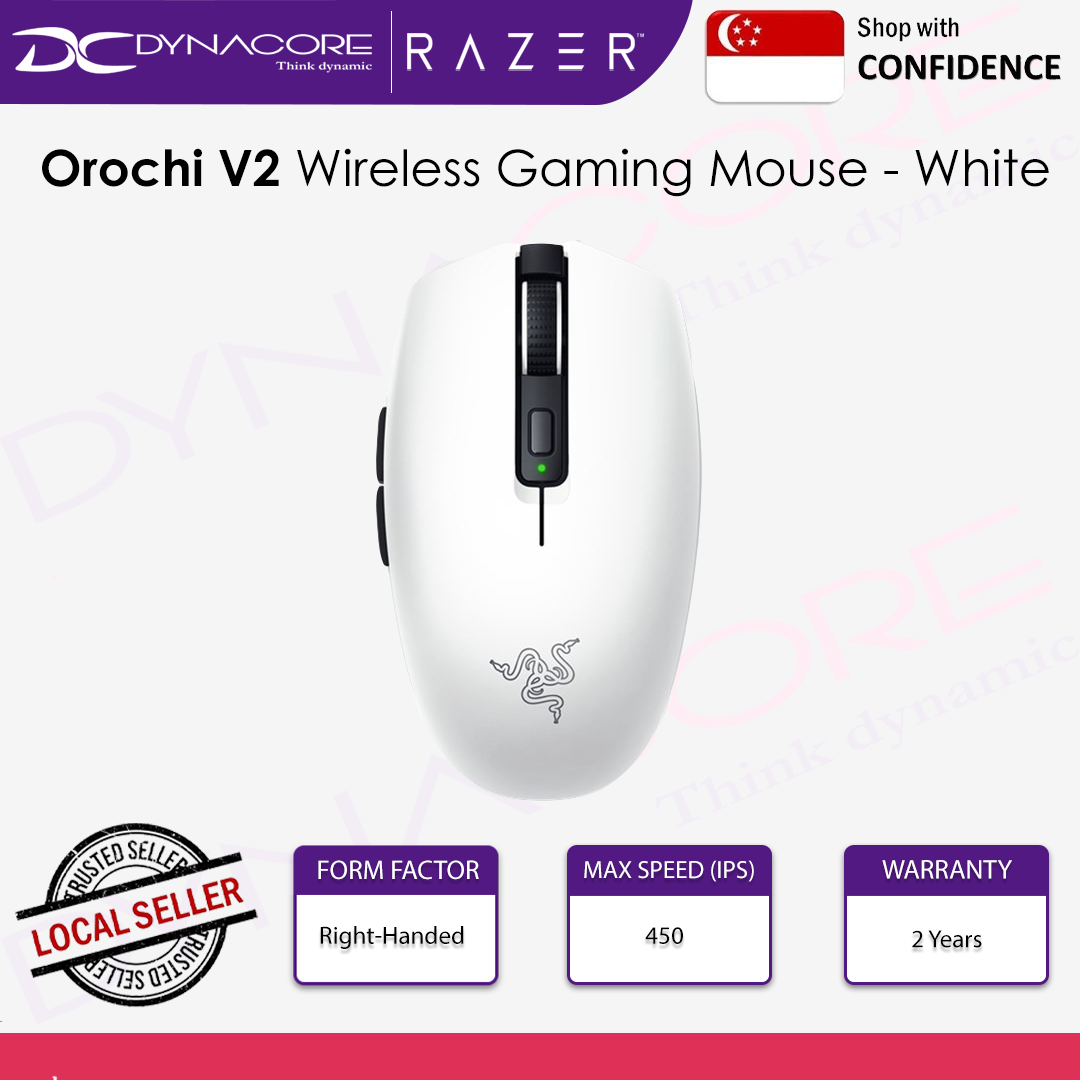 Razer Orochi V2 Wireless Gaming Mouse White - RZ01-03730400-R3A1 -8886419333401