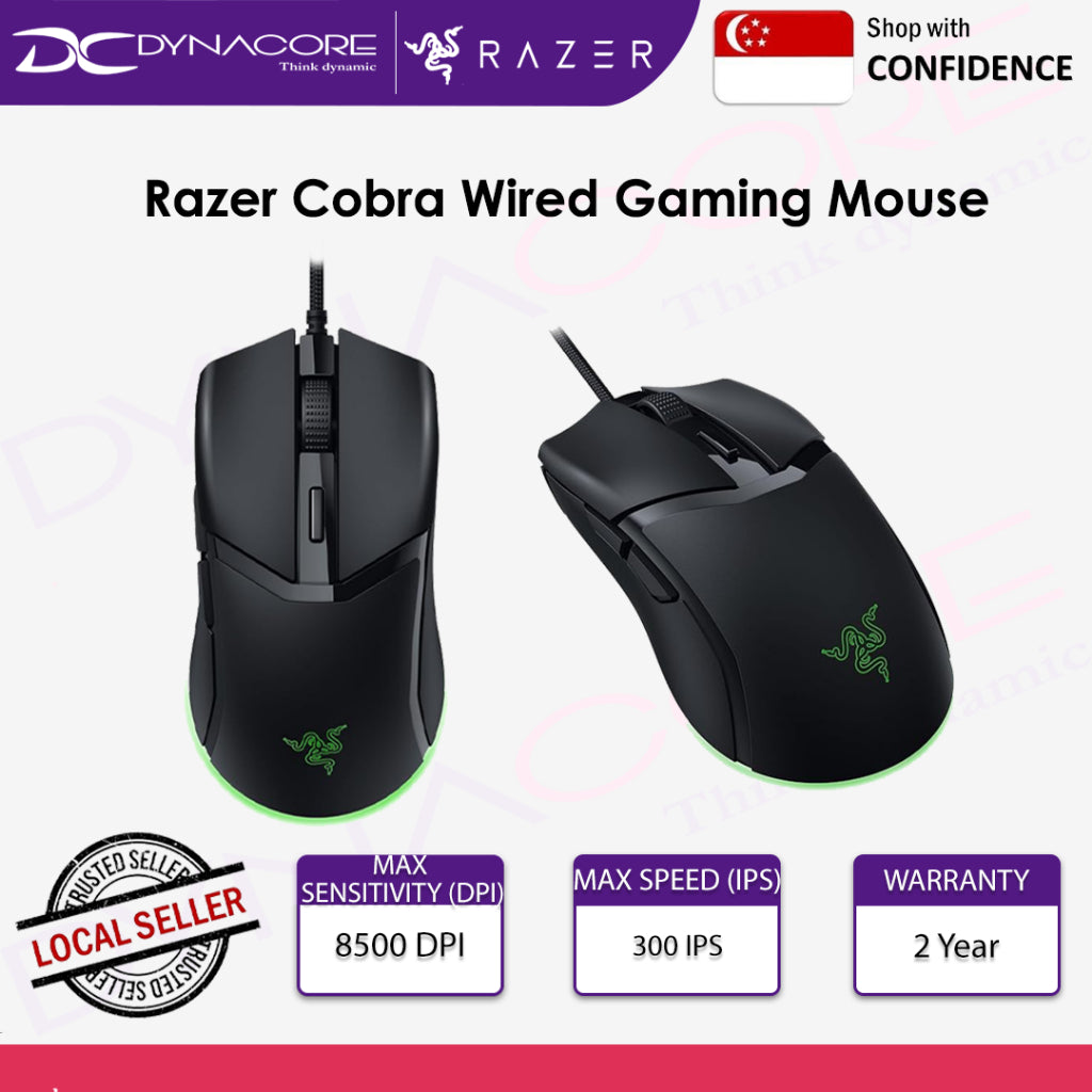 RAZER COBRA WIRED GAMING MOUSE (RZ01-04650100-R3M1) - 8886419334095