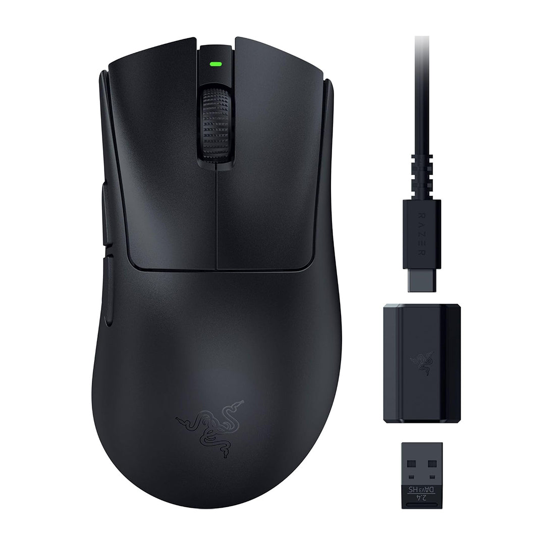 Razer DeathAdder V3 HyperSpeed Ultra-lightweight Wireless Ergonomic Esports Mouse - RZ01-05140100-R3A1-8886419334545