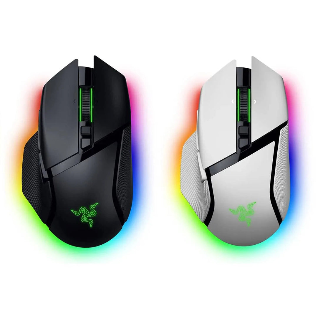 RAZER Basilisk V3 PRO 35K-ERGONOMIC WIRELESS RGB GAMING MOUSE BLACK / WHITE - 8886419334613,8886419334651
