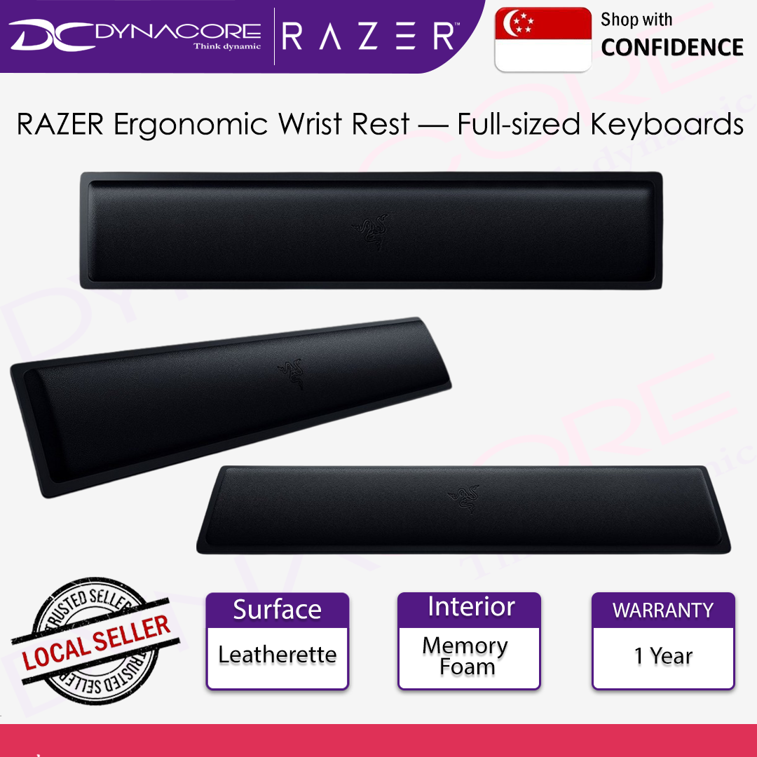 RAZER ERGONOMIC WRIST REST FULL-SIZED - 8886419384168
