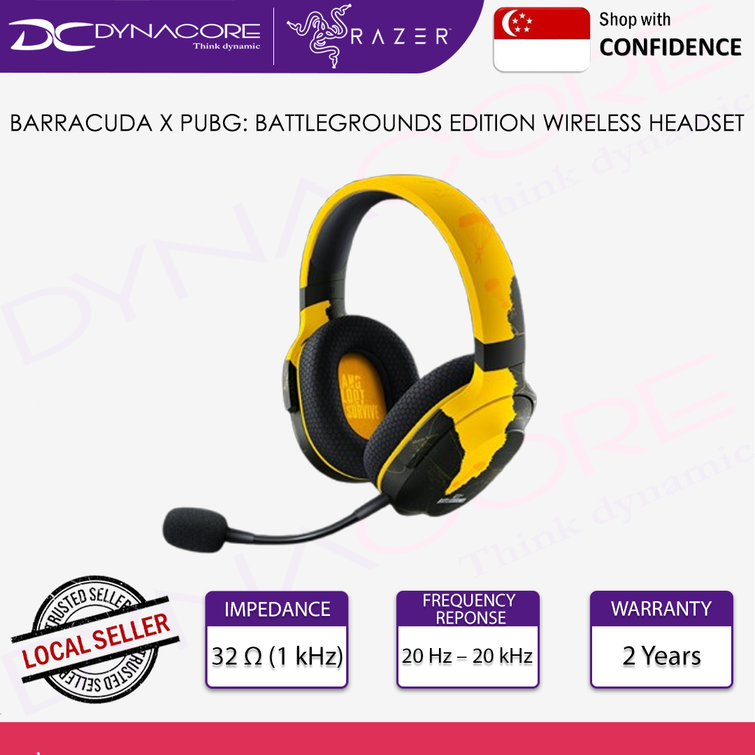 RAZER BARRACUDA X (2022) - PUBG: BATTLEGROUNDS EDITION WIRELESS MULTI-PLATFORM GAMING AND MOBILE HEADSET RZ04-04430500-R3M1 - 8887910060568