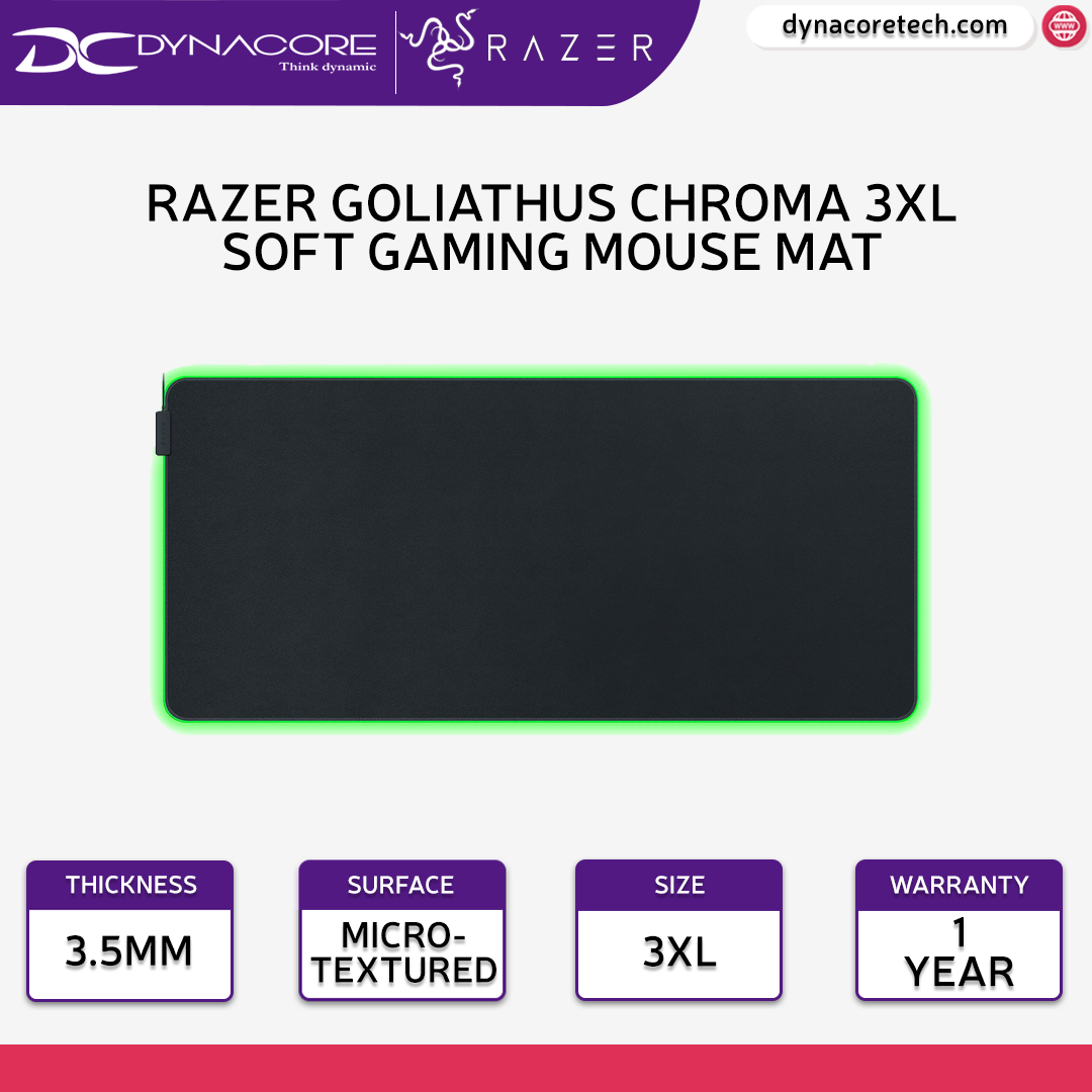 Razer Goliathus Chroma 3XL Soft Gaming Mouse Mat - RZ02-02500700-R3M1 - 8887910063019