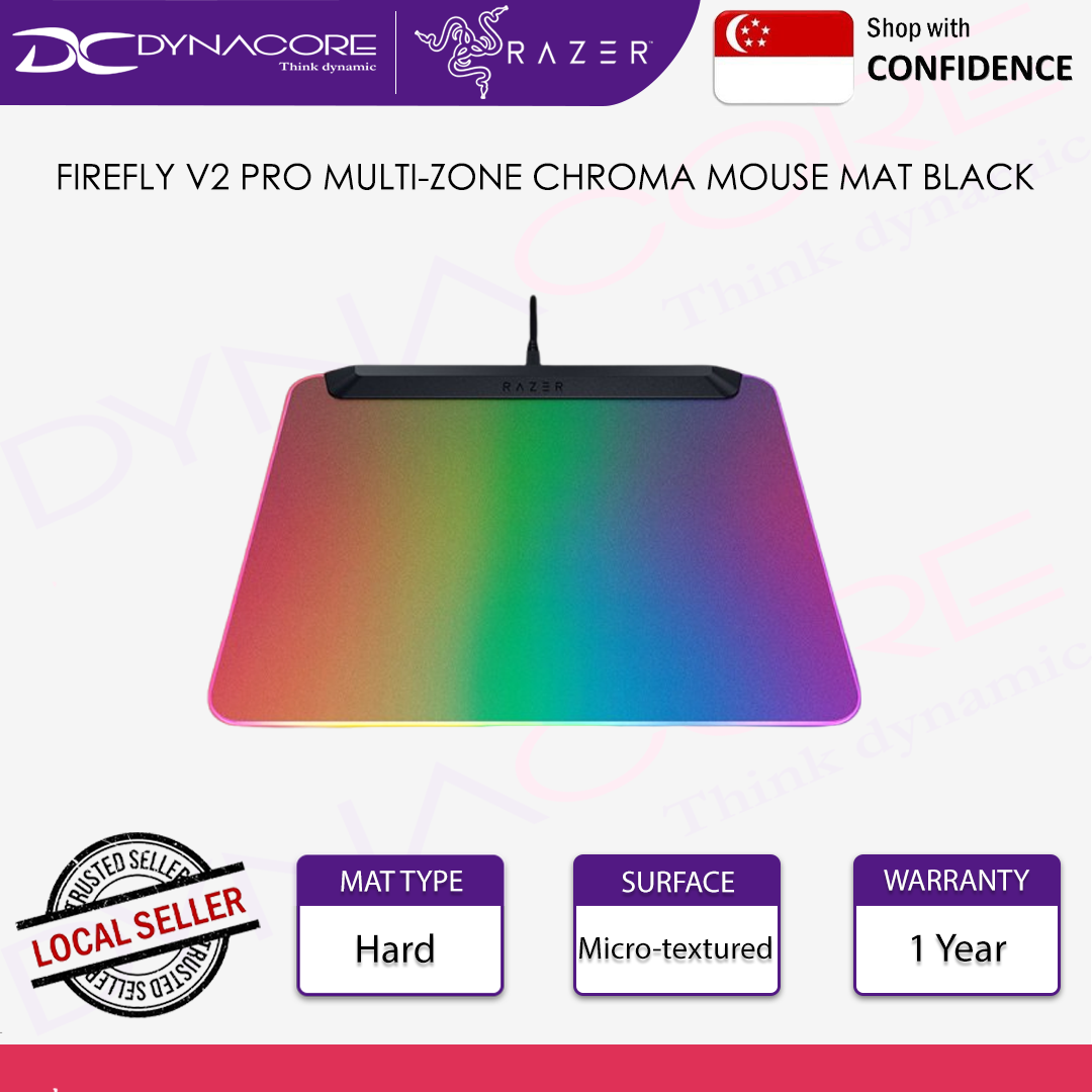 RAZER FIREFLY V2 PRO MULTI-ZONE CHROMA MOUSE MAT BLACK RZ02-04920100-R3M1 - 8887910063453