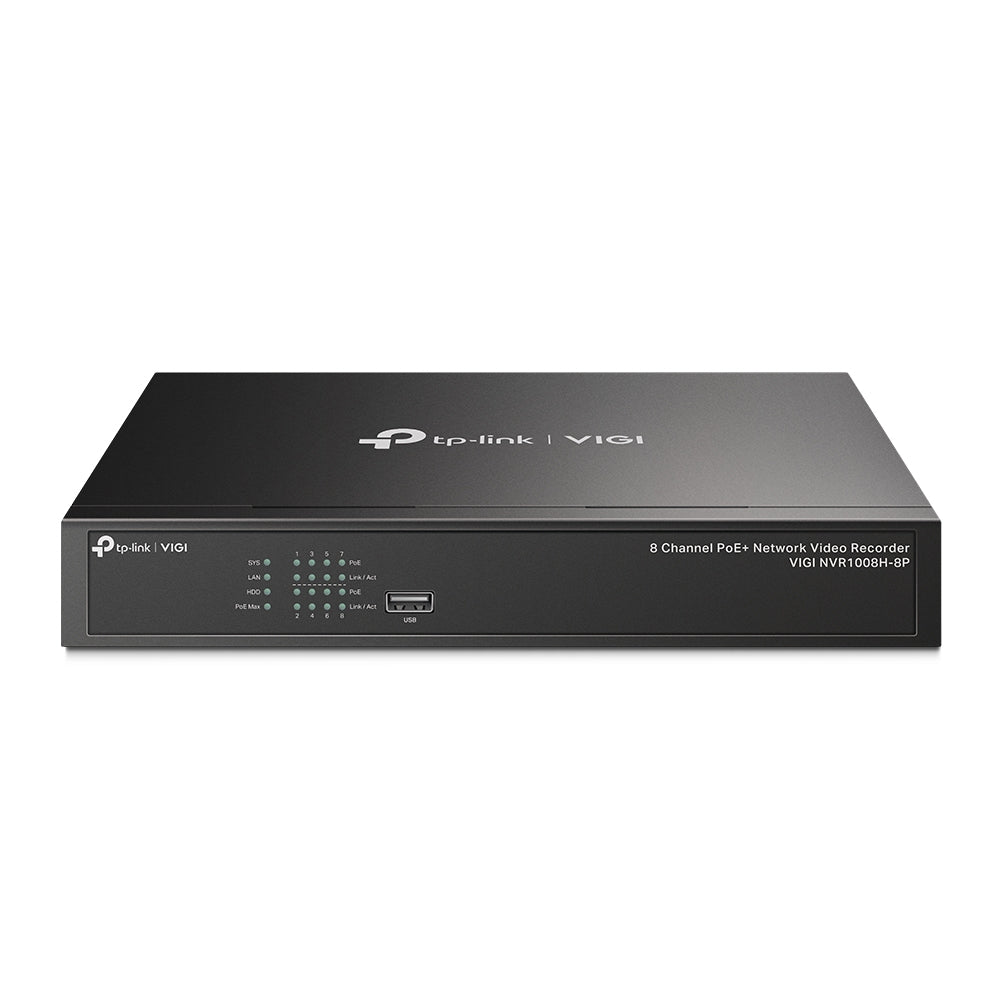 TP-LINK VIGI NVR1008H-8P VIGI 8 Channel PoE+ Network Video Recorder - 4895252503111