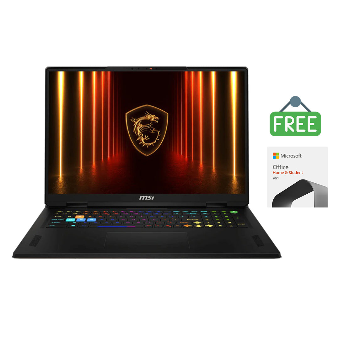 MSI VECTOR A18 HX A9WIG-029SG 18IN QHD+ RYZEN 9 9955HX 32GB 2TB SSD WIN 11 RTX5080 COSMOS GRAY - 9S7-182L84-029