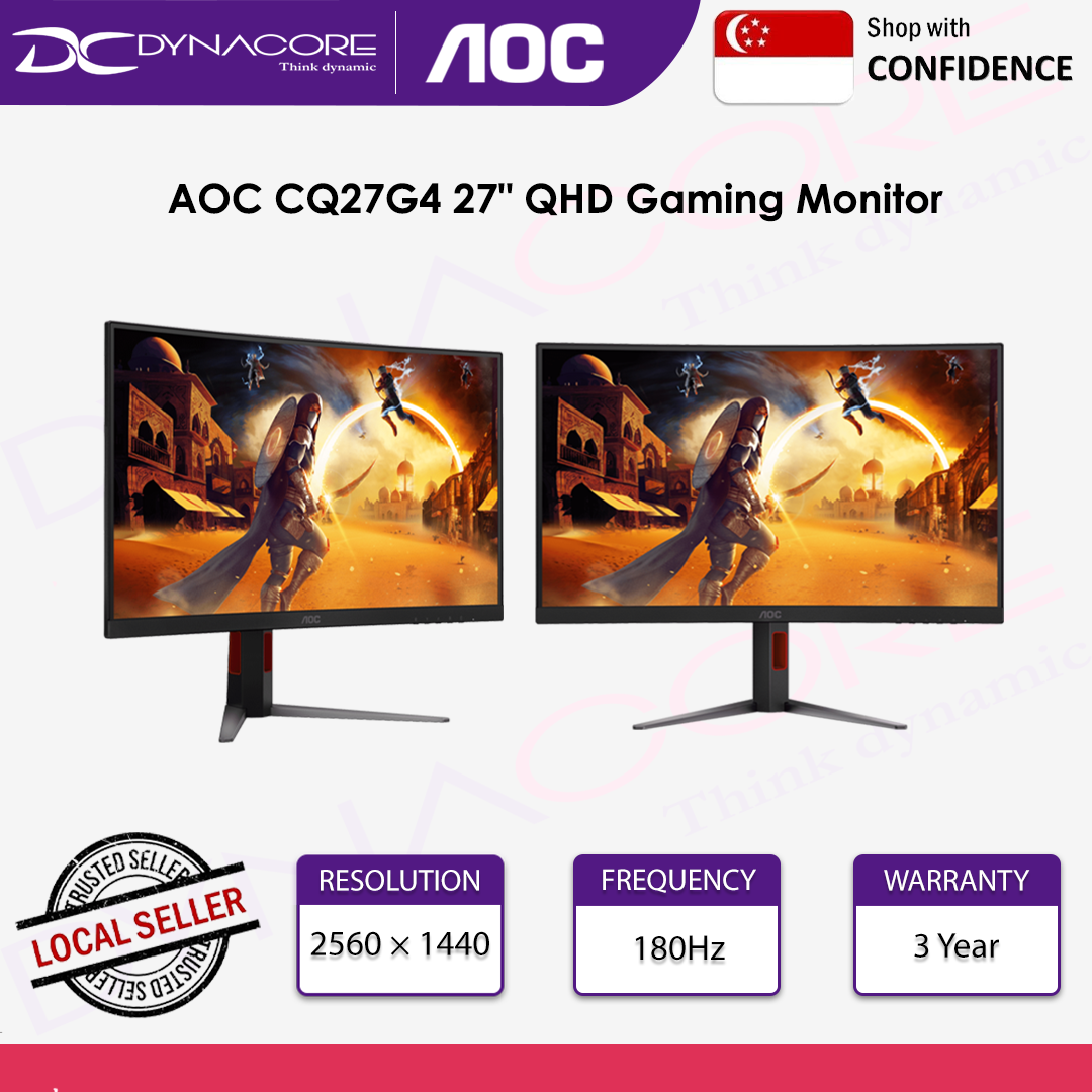 AOC CQ27G4 27" QHD 1500R 180Hz 0.5ms Gaming Monitor - AOCCQ27G4
