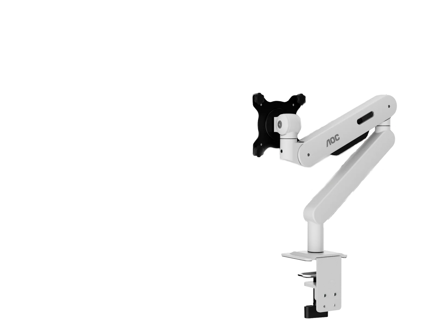 AOC AM406 Mechanical Gas Spring System Single Monitor Arm (Gray / White)