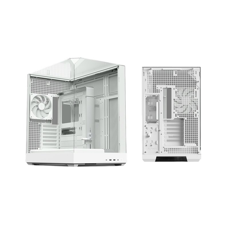 APNX V2 Mid Tower ATX PC Case with 3-Side Tempered Glass White - APNXV2WHT