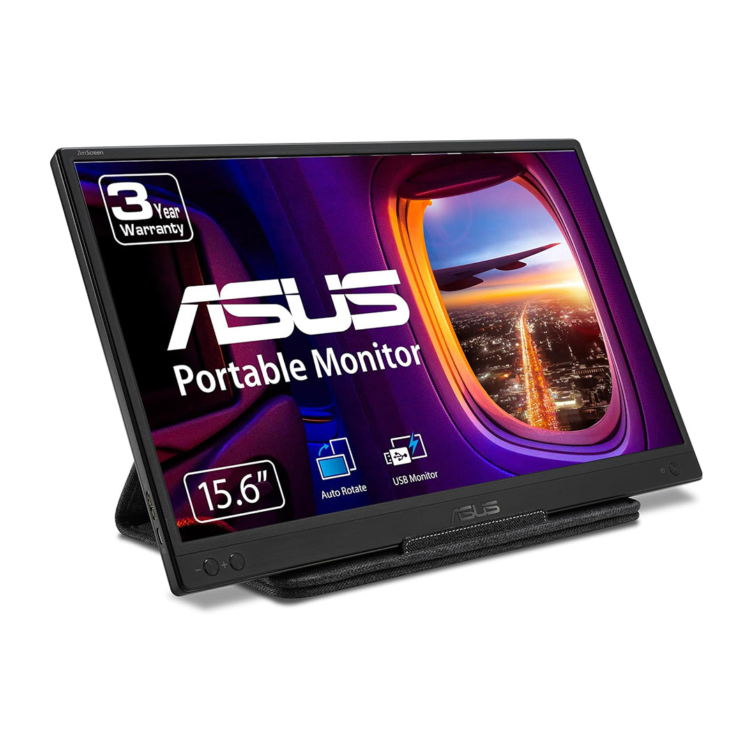 ASUS ZenScreen MB166B Portable USB Monitor- 15.6 inch Full HD, IPS, USB 3.2, Anti-glare surface - ASUSMB166B