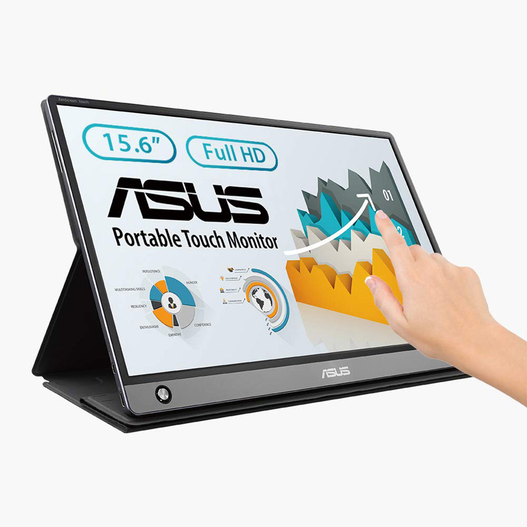 ASUS ZenScreen MB16AMT 15.6 Inch USB portable Touch monitor with IPS, Full HD, 10-point Touch - ASUSMB16AMT