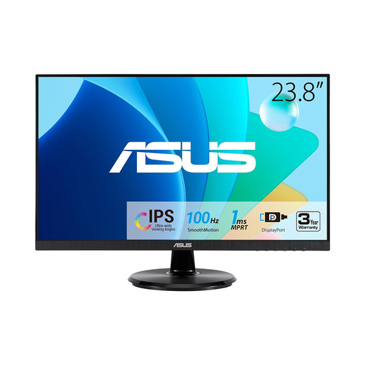 ASUS VA24DQF Eye Care Gaming Monitor – 24-inch (23.8-inch viewable), IPS, Full HD, Frameless, 100Hz - ASUSVA24DQF