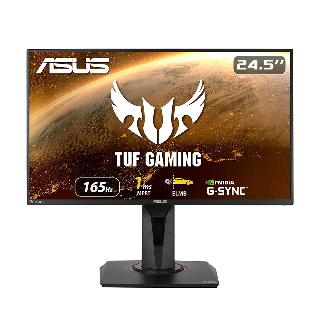 ASUS TUF Gaming VG259QR Gaming Monitor – 24.5 inch Full HD (1920 x 1080), 165Hz, Extreme Low Motion Blur™, G-SYNC Compatible ready, 1ms (MPRT), Shadow Boost -ASUSVG259QR