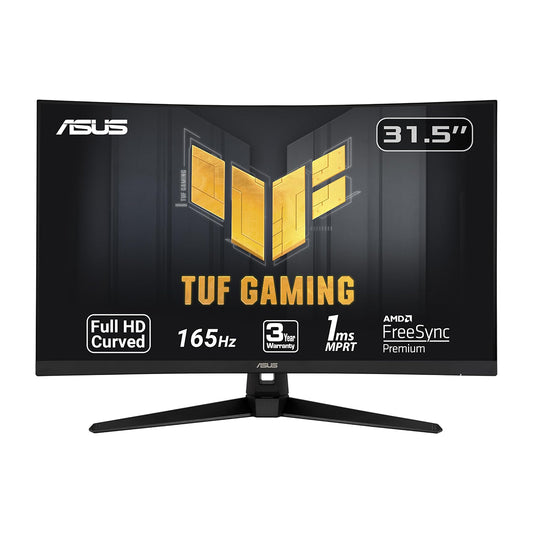 ASUS TUF Gaming 32" VG328H1B 1080P Full HD Curved Monitor , 165Hz(Supports 144Hz), 1ms, Extreme Low Motion Blur, Speaker - ASUSVG328H1B