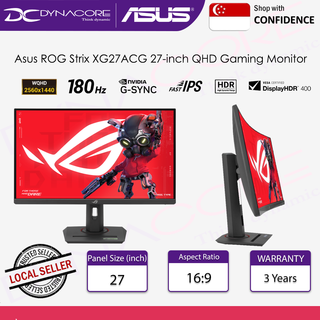 ASUS ROG Strix XG27ACG USB Type-C Gaming Monitor - ASUSXG27ACG