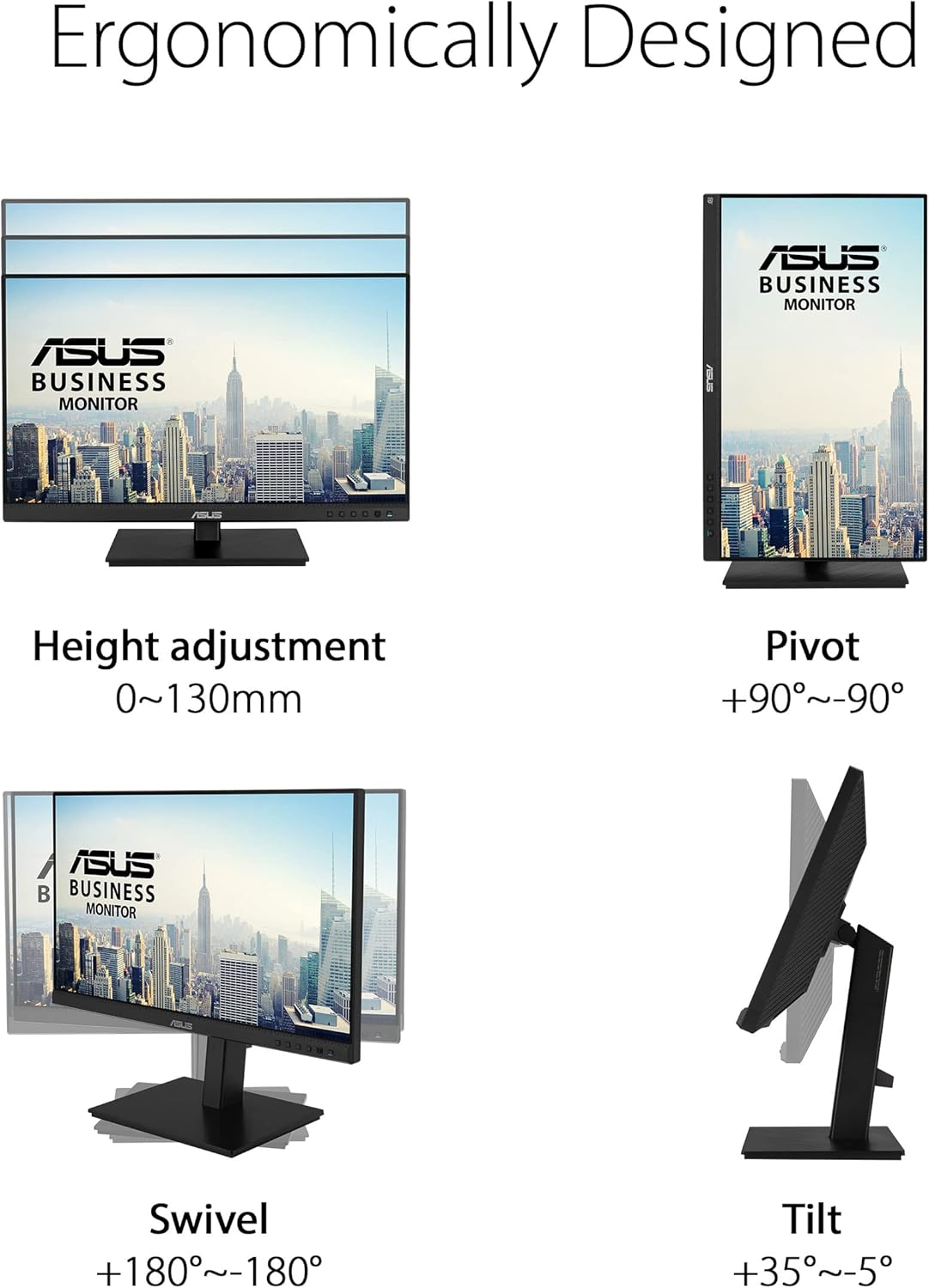ASUS BE24ECSBT Multi-touch Monitor – 24inch - ASUSBE24ECSBT