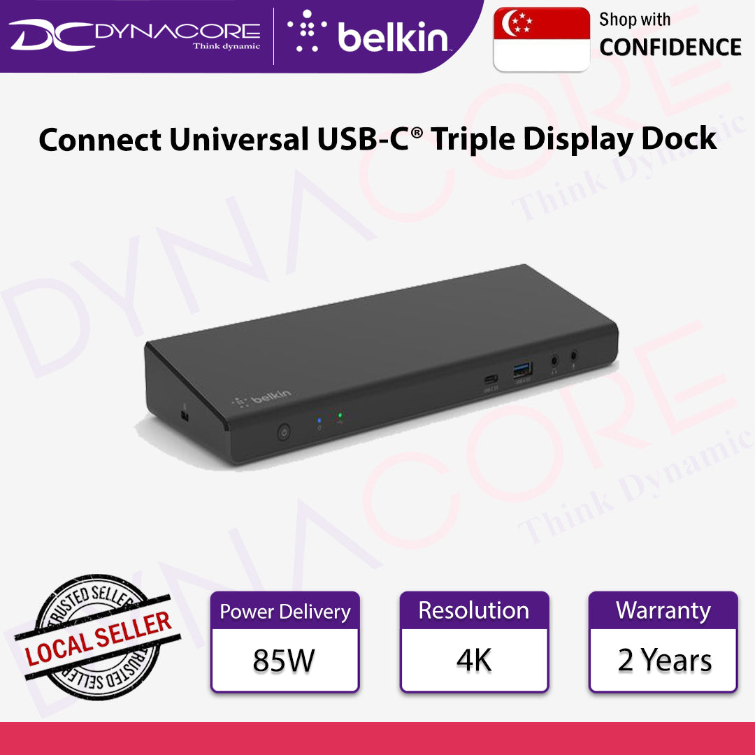 Belkin INC007qcBK Connect Universal USB-C® Triple Display Dock - 745883835850