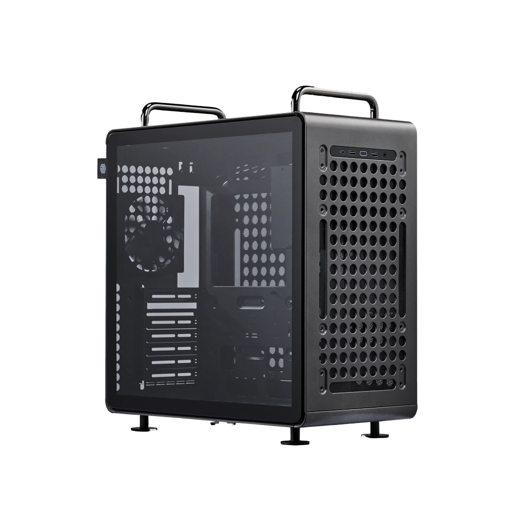 Cooler Master QUBE 540 ATX Mid-Tower PC Case High Airflow Tempered Glass - Stardust Iron - CMQUBE540STD