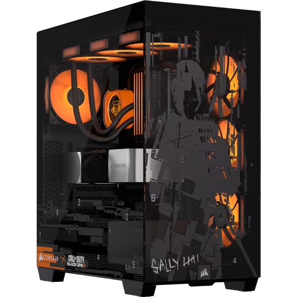 Corsair 3500X Tempered Glass Mid-Tower PC Case CALL OF DUTY BLACK OPS 6 EDITION - CS-CC-9011276-COD