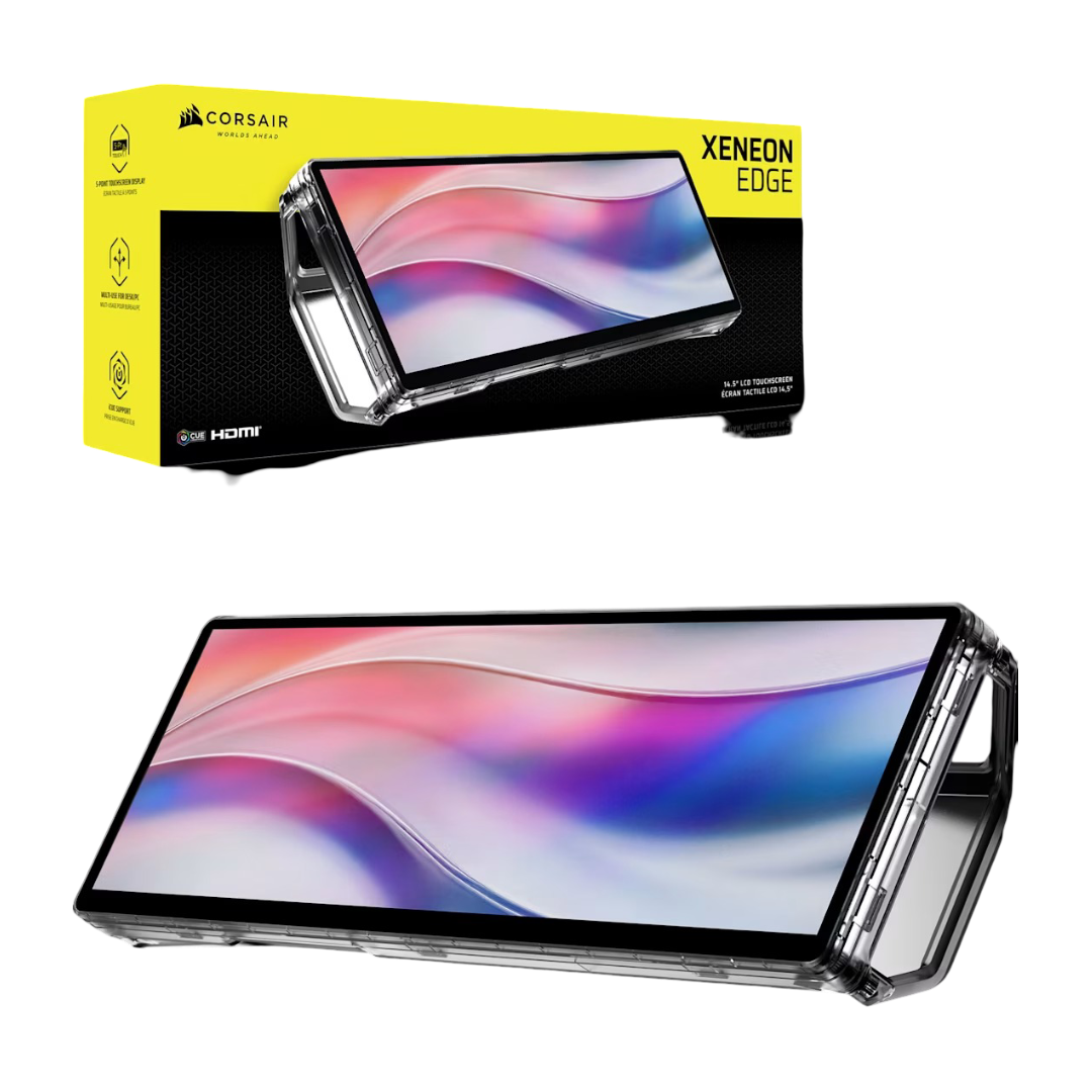Corsair XENEON EDGE 14.5" LCD 2K Portable LCD HDMI USB C Touchscreen Crystal - 840440431534