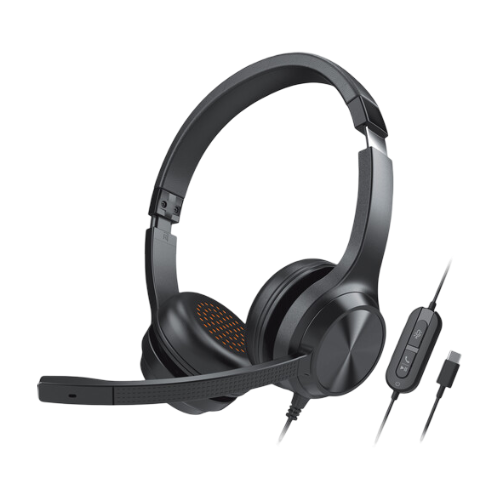 Creative Chat USB On-Ear Headset with Swivel-to-Mute Noise-Cancelling Boom Mic Playback and Calls Control for PC - 54651194830