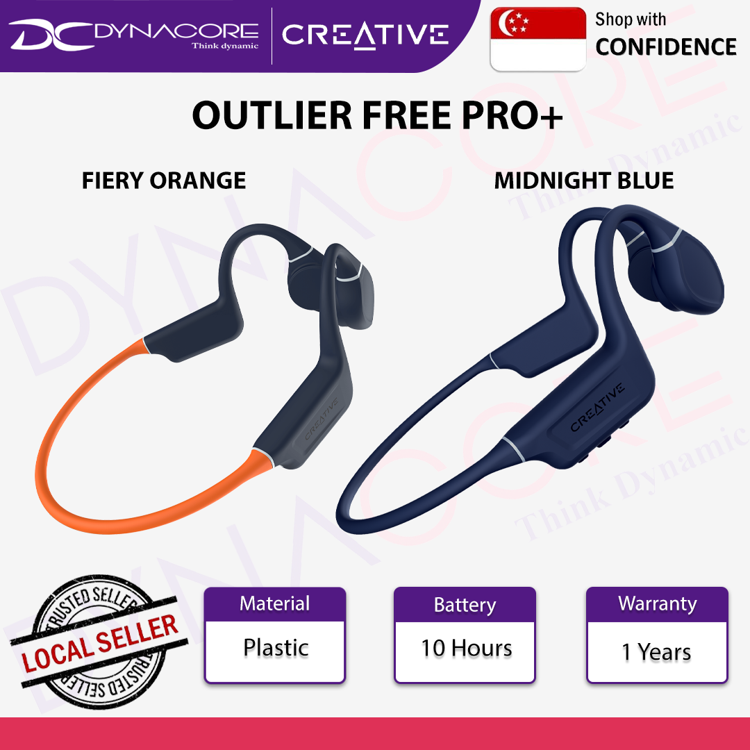 Creative Outlier Free Pro+ - Wireless Waterproof Bone Conduction Headphones with Adjustable Transducers - 5390660195792 / 5390660195808