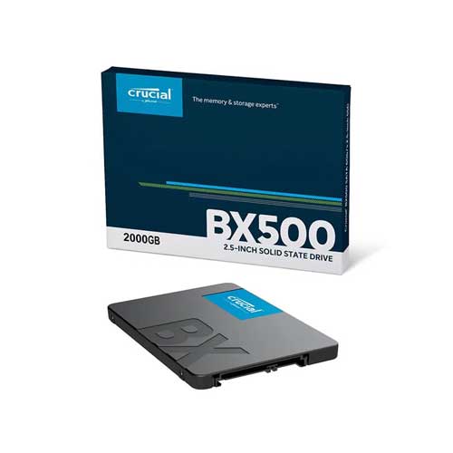 CRUCIAL BX500 2.5"2TB 540MB/s SATA SSD(3YRS) - 649528821584