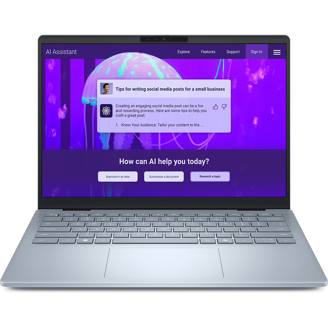 Dell 14 Plus Laptop -DB14250 (Ultra 7 258V / 32GB RAM / 1TB SSD / 14" 2.5K /Intel® Arc™ Graphics / WIN 11 PRO) - DELL14PLUS_DB14250