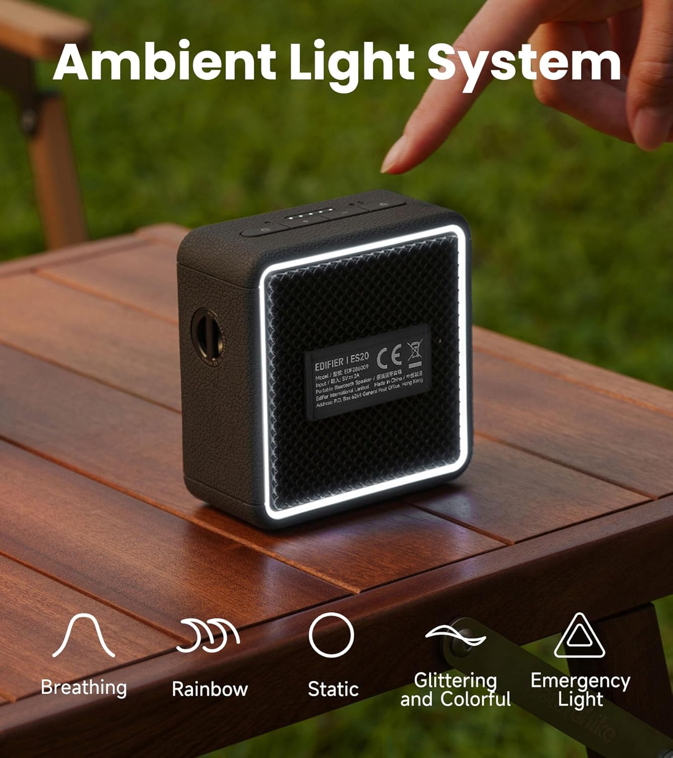 EDIFIER ES20 PORTABLE MINI BLUETOOTH SPEAKER BLACK - 6923520216543