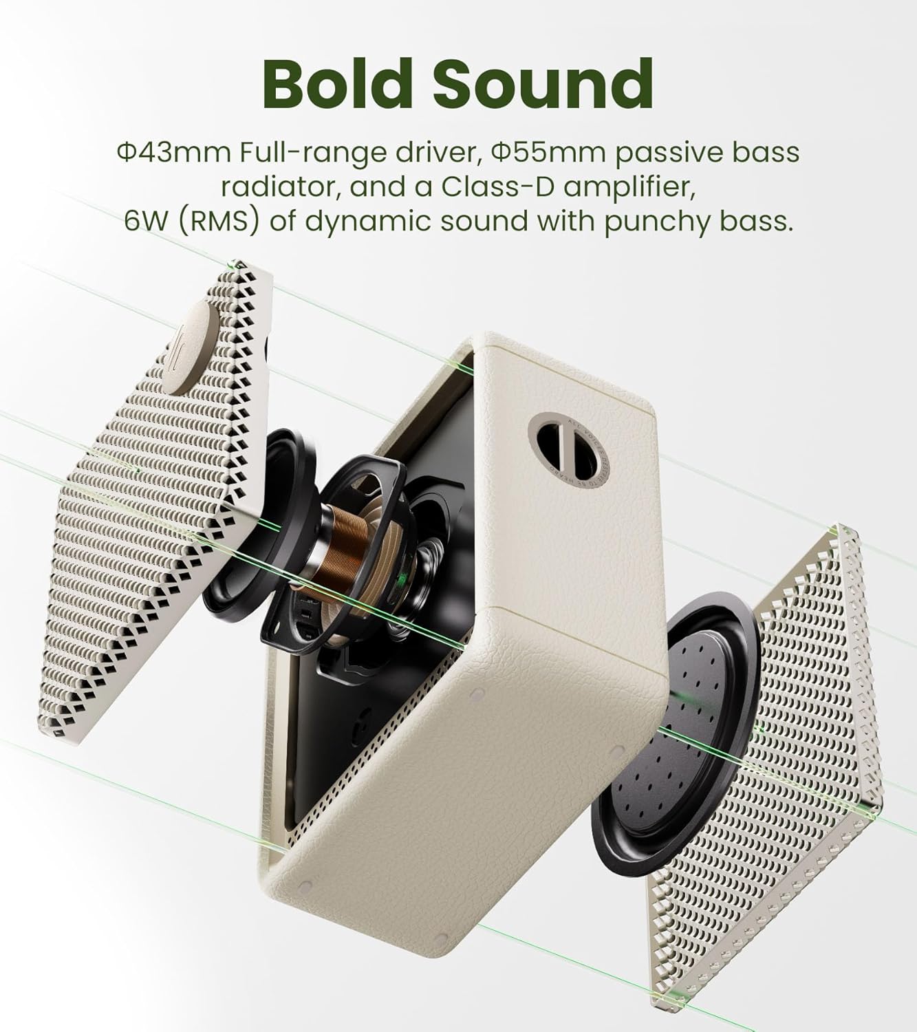 EDIFIER ES20 PORTABLE MINI BLUETOOTH SPEAKER IVORY - 6923520216536