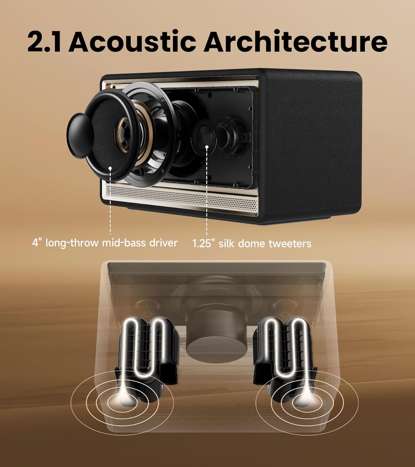 EDIFIER ES300 BLUETOOTH SPEAKER 60W IVORY - 6923520216574