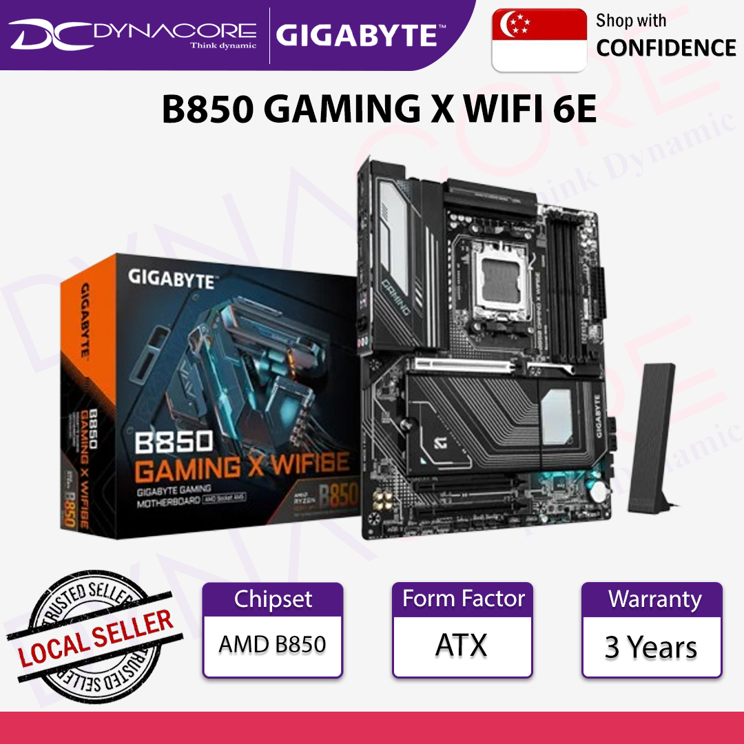 Gigabyte B850 GAMING X WIFI6E AM5 ATX DDR5 PCIe 5.0 USB-C Motherboard - 4719331866457