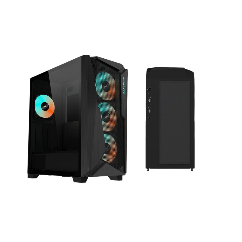Gigabyte C301 Glass Black Mid Tower ATX TYPE-C PC Gaming Case - GBC301GBK