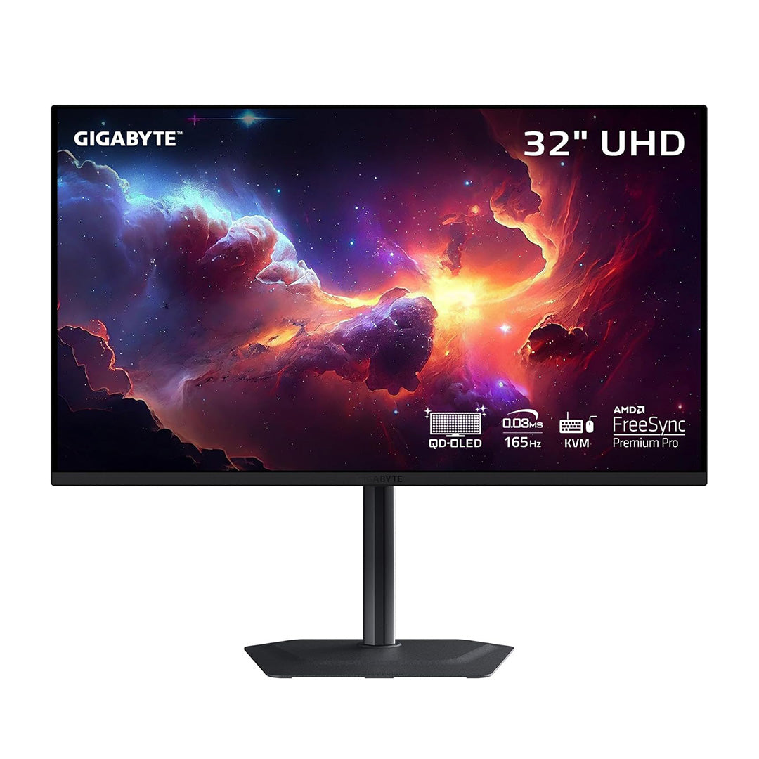 GIGABYTE 31.5"MO32U-EK OLED 4K UHD 165Hz 10BIT 1MS HDR400 MONITOR- GIGABYTEMO32U-EK