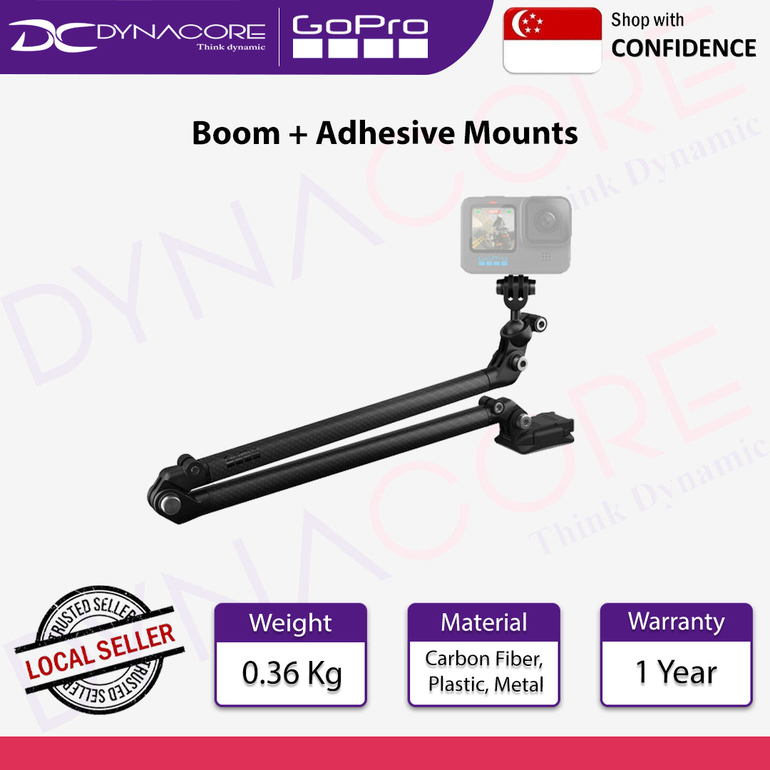 Gopro AEXTM-001 Boom + Adhesive Mounts - 818279029598
